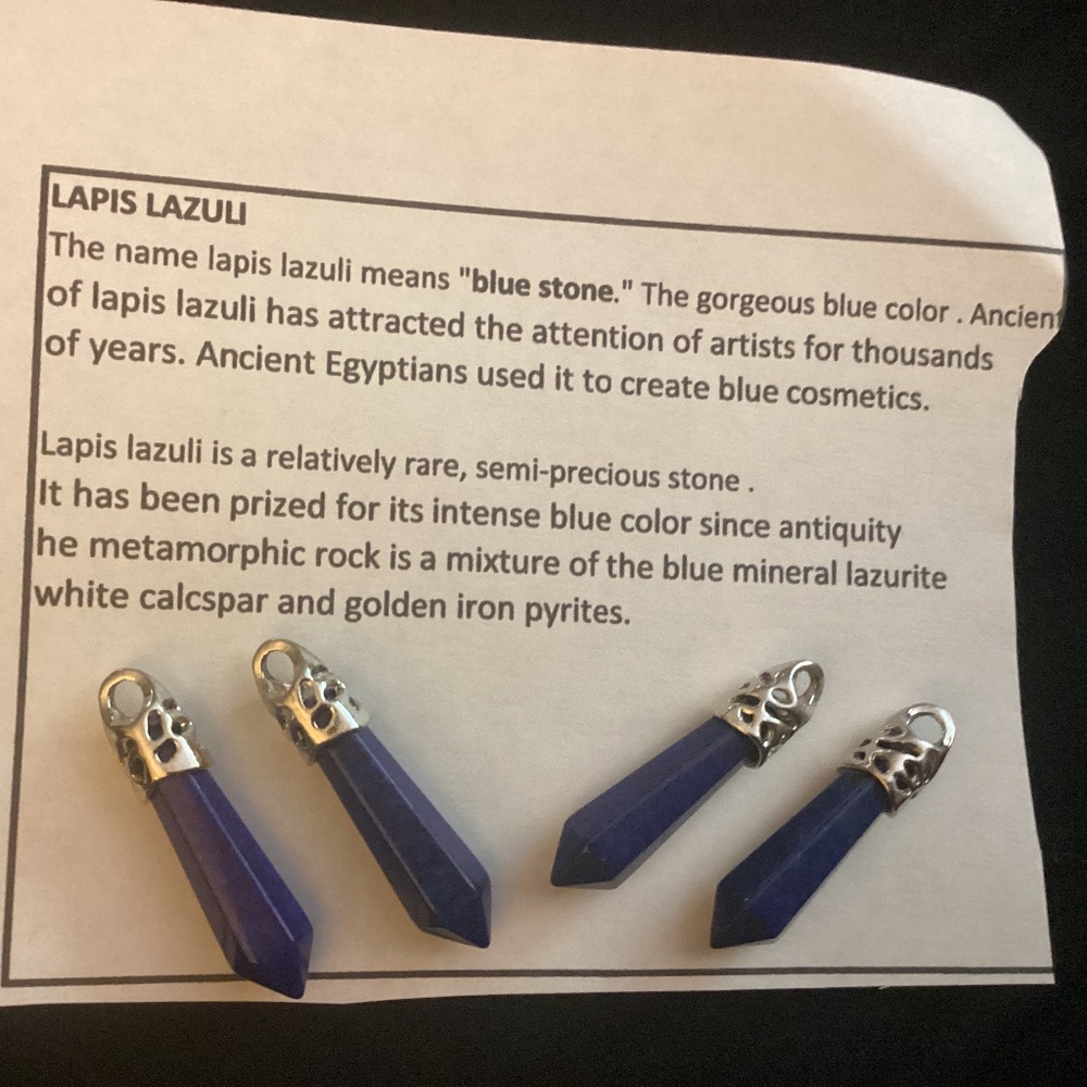 Lapis Crystal Pendant